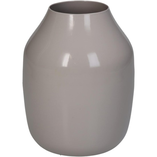Βάζο Μπεζ Μέταλλο 11x11x14cm Βάζο Μπεζ Μέταλλο 11x11x14cm