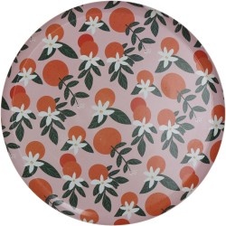 Δίσκος  Πορτοκάλια Πολύχρωμο Μέταλλο 33x33x1.5cm