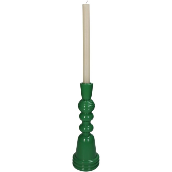 Κηροπήγιο Πράσινο Polyresin 10x10x30cm Κηροπήγιο Πράσινο Polyresin 10x10x30cm