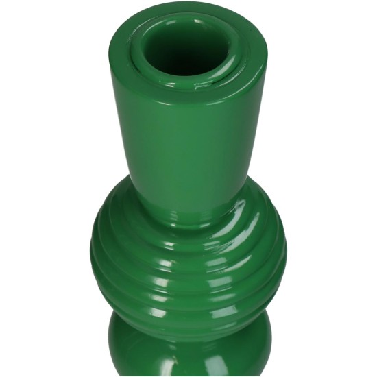 Κηροπήγιο Πράσινο Polyresin 10x10x30cm Κηροπήγιο Πράσινο Polyresin 10x10x30cm