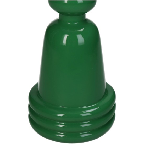 Κηροπήγιο Πράσινο Polyresin 10x10x30cm Κηροπήγιο Πράσινο Polyresin 10x10x30cm
