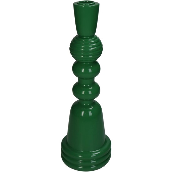 Κηροπήγιο Πράσινο Polyresin 10x10x30cm Κηροπήγιο Πράσινο Polyresin 10x10x30cm