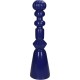 Κηροπήγιο Μπλε Polyresin 10x10x35cm Κηροπήγιο Μπλε Polyresin 10x10x35cm