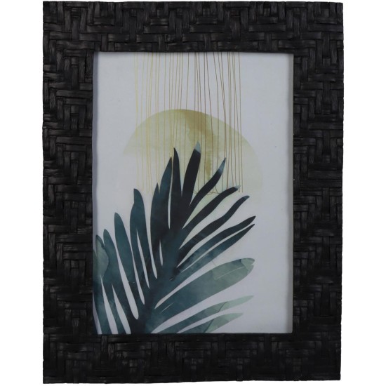 Κορνίζα Πλεκτή Μαύρο Polyresin 13x18cm Κορνίζα Πλεκτή Μαύρο Polyresin 13x18cm