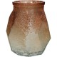 Βάζο Ώχρα Ανακυκλωμένο Γυαλί 17x17x19cm Βάζο Ώχρα Ανακυκλωμένο Γυαλί 17x17x19cm