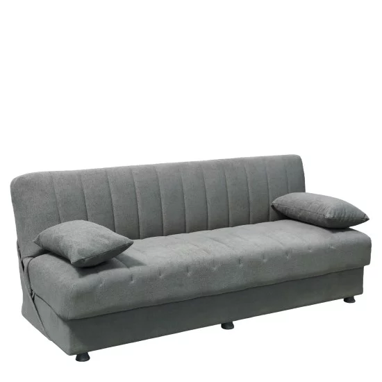 Καναπές Κρεβάτι Τριθέσιος  PALMER Γκρι Ύφασμα 183x80.5x80cm