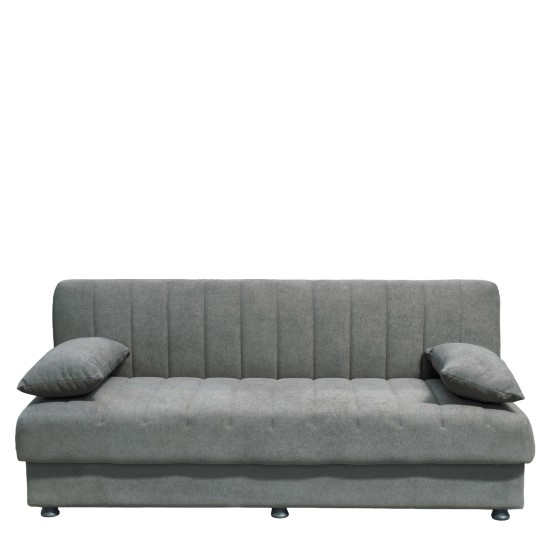 Καναπές Κρεβάτι Τριθέσιος  PALMER Γκρι Ύφασμα 183x80.5x80cm