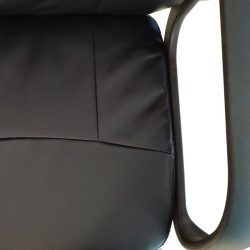 Καρέκλα Γραφείου  ABA Μαύρο PVC 53x49x85-97cm Καρέκλα Γραφείου  ABA Μαύρο PVC 53x49x85-97cm