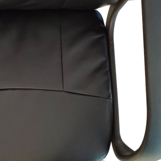 Καρέκλα Γραφείου ABA Μαύρο PVC 53x49x85-97cm Καρέκλα Γραφείου ABA Μαύρο PVC 53x49x85-97cm