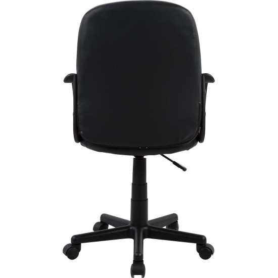 Καρέκλα Γραφείου ABA Μαύρο PVC 53x49x85-97cm Καρέκλα Γραφείου ABA Μαύρο PVC 53x49x85-97cm