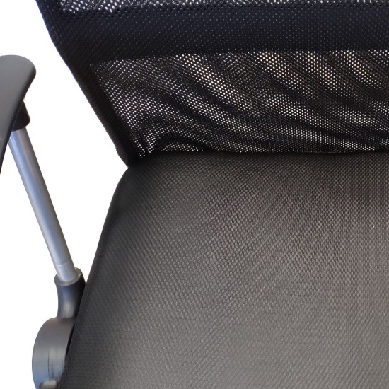 Καρέκλα Γραφείου AΓNΩ Μαύρο PVC 58x60x105-115cm Καρέκλα Γραφείου AΓNΩ Μαύρο PVC 58x60x105-115cm