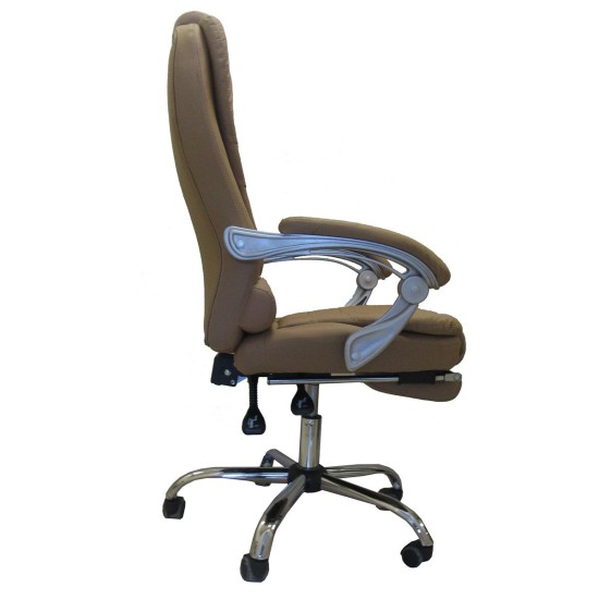 Καρέκλα Γραφείου  ΑΝΔΡΟΝΙΚΗ Καφέ 70x65x112-119cm