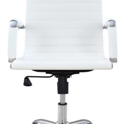 Καρέκλα Γραφείου  ΔΙΩΝΗ Λευκό PU 55x60x104-111cm Καρέκλα Γραφείου  ΔΙΩΝΗ Λευκό PU 55x60x104-111cm