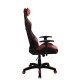 Πολυθρόνα Γραφείου ArteLibre Gaming ΚΥΛΛΗΝΗ Κόκκινο/Μαύρο PVC 66x67x127-135cm - ART-14240001