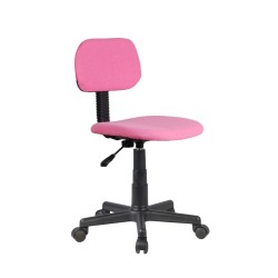 Καρέκλα Γραφείου Παιδική  ΗΧΩ Ροζ Ύφασμα 40x46x71-83cm