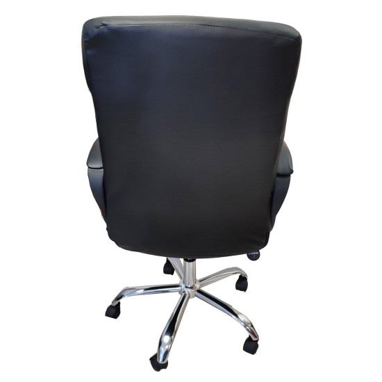 Καρέκλα Γραφείου MEΛITH Μαύρο PU 60x71x105-113cm Καρέκλα Γραφείου MEΛITH Μαύρο PU 60x71x105-113cm