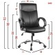 Καρέκλα Γραφείου MEΛITH Μαύρο PU 60x71x105-113cm Καρέκλα Γραφείου MEΛITH Μαύρο PU 60x71x105-113cm