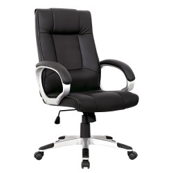 Καρέκλα Γραφείου  ΡHNH Μαύρο PU 61.5x69x109-117cm