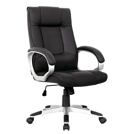 Καρέκλα Γραφείου  ΡHNH Μαύρο PU 61.5x69x109-117cm