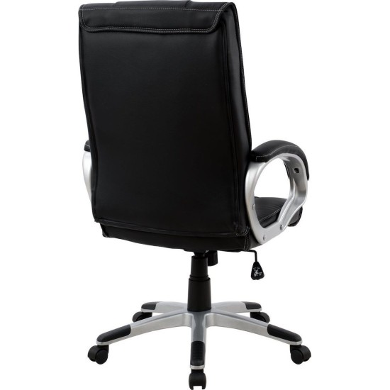 Καρέκλα Γραφείου ΡHNH Μαύρο PU 61.5x69x109-117cm Καρέκλα Γραφείου ΡHNH Μαύρο PU 61.5x69x109-117cm