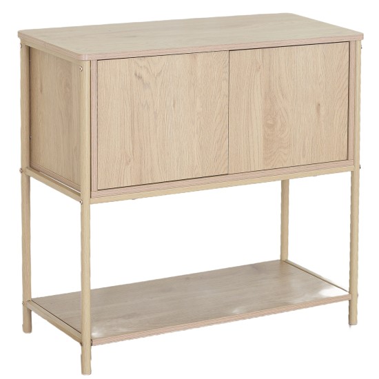 Κονσόλα  MODERA Άγρια Δρυς MDF/Μελαμίνη/Μέταλλο 80x35x76cm