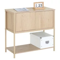 Κονσόλα  MODERA Άγρια Δρυς MDF/Μελαμίνη/Μέταλλο 80x35x76cm