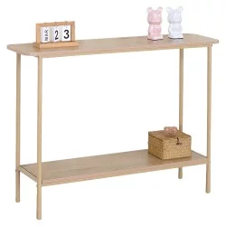 Κονσόλα  VALORA Άγρια Δρυς MDF/Μελαμίνη/Μέταλλο 106x30x80cm