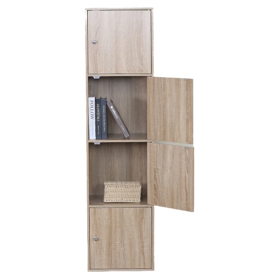 Παπουτσοθήκη  ALVERO Δρυς Μοριοσανίδα/Ξύλο 40x39x157cm