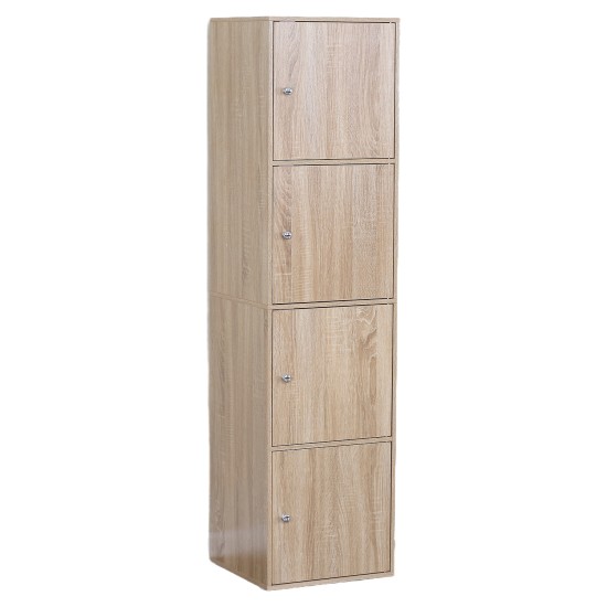 Παπουτσοθήκη  ALVERO Δρυς Μοριοσανίδα/Ξύλο 40x39x157cm