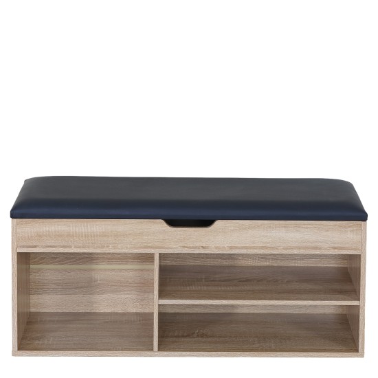 Παπουτσοθήκη  BENARO Δρυς Μοριοσανίδα/Ξύλο 100x30x44cm