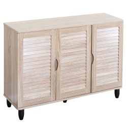 Παπουτσοθήκη  EVARO Δρυς Μοριοσανίδα/Ξύλο 110x33x77cm