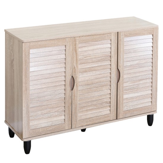 Παπουτσοθήκη  EVARO Δρυς Μοριοσανίδα/Ξύλο 110x33x77cm