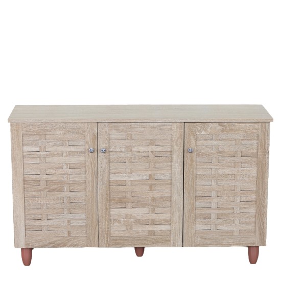 Παπουτσοθήκη  KUBIRA Δρυς Μοριοσανίδα/Ξύλο 114x34x68cm