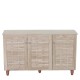Παπουτσοθήκη  KUBIRA Δρυς Μοριοσανίδα/Ξύλο 114x34x68cm