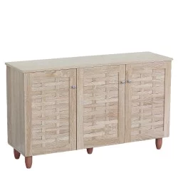 Παπουτσοθήκη  KUBIRA Δρυς Μοριοσανίδα/Ξύλο 114x34x68cm