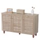 Παπουτσοθήκη  KUBIRA Δρυς Μοριοσανίδα/Ξύλο 114x34x68cm