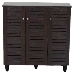 Παπουτσοθήκη  LIVARO Καρυδί Μοριοσανίδα/Ξύλο 87x32x88cm