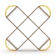 Βιβλιοθήκη CASE Καρυδί/Κίτρινο 120x25x120cm Βιβλιοθήκη CASE Καρυδί/Κίτρινο 120x25x120cm