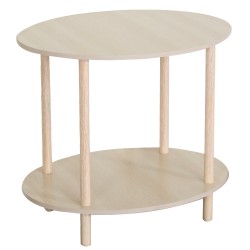 Βοηθητικό Τραπεζάκι  MINORA Δρυς MDF/Ξύλο 60x40x52.5cm