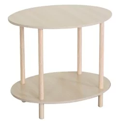 Βοηθητικό Τραπεζάκι  MINORA Δρυς MDF/Ξύλο 60x40x52.5cm