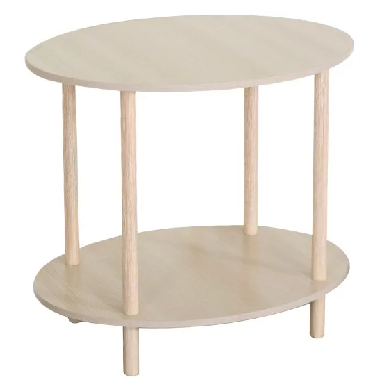 Βοηθητικό Τραπεζάκι  MINORA Δρυς MDF/Ξύλο 60x40x52.5cm