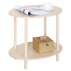 Βοηθητικό Τραπεζάκι  MINORA Δρυς MDF/Ξύλο 60x40x52.5cm