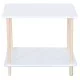 Βοηθητικό Τραπεζάκι  RENITA Δρυς/Λευκό MDF/Ξύλο 60x40x52.5cm