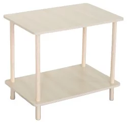 Βοηθητικό Τραπεζάκι  RENITA Δρυς MDF/Ξύλο 60x40x52.5cm