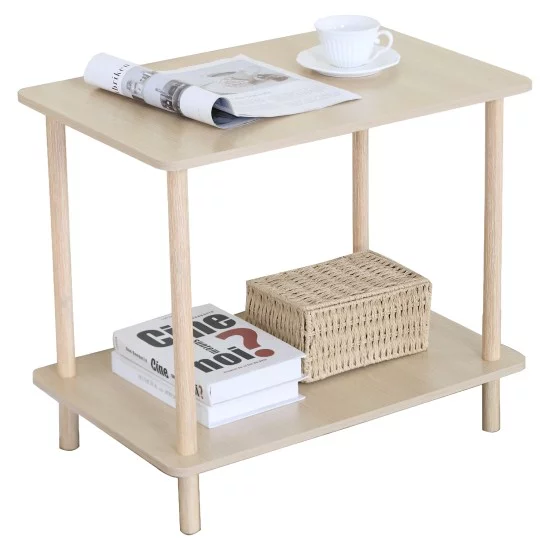 Βοηθητικό Τραπεζάκι  RENITA Δρυς MDF/Ξύλο 60x40x52.5cm