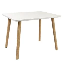 Βοηθητικό Τραπεζάκι  SORINA Δρυς/Λευκό MDF/Ξύλο 60x40x41.5cm