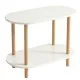 Βοηθητικό Τραπεζάκι  TIRENA Δρυς/Λευκό MDF/Ξύλο 60x30x52.5cm