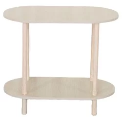 Βοηθητικό Τραπεζάκι  TIRENA Δρυς MDF/Ξύλο 60x30x52.5cm