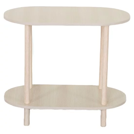 Βοηθητικό Τραπεζάκι  TIRENA Δρυς MDF/Ξύλο 60x30x52.5cm
