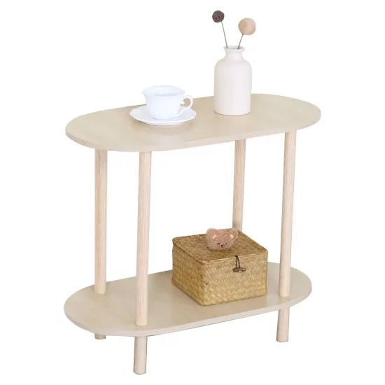 Βοηθητικό Τραπεζάκι  TIRENA Δρυς MDF/Ξύλο 60x30x52.5cm